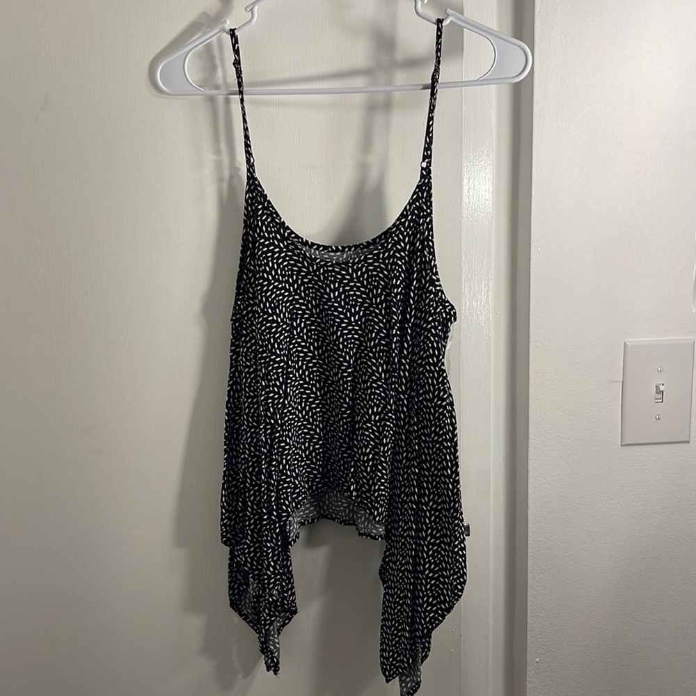 White and black tank top